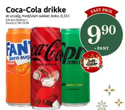 Nærbutikken Coca-Cola drikke tilbud