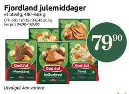 Nærbutikken Fjordland julemiddager tilbud