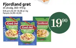 Nærbutikken Fjordland grøt tilbud