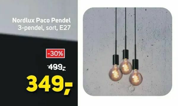 Megaflis Nordlux Paco Pendel tilbud