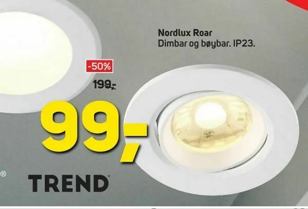 Megaflis Nordlux Roar tilbud