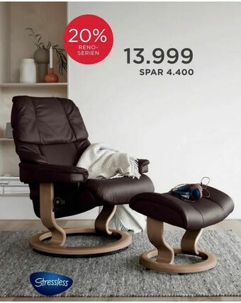 Møbelringen Stressless® Reno Classic hvilestol tilbud