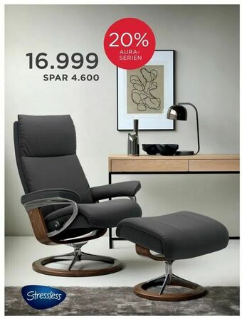 Møbelringen Stressless® Aura Signature hvilestol tilbud