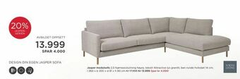 Møbelringen Jasper modulsofa tilbud