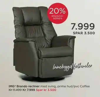 Møbelringen IMG® Brando recliner tilbud
