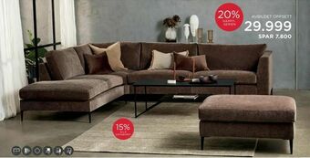 Møbelringen Happy modulsofa tilbud