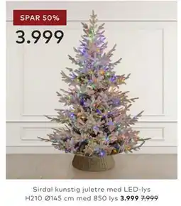 Skeidar Sirdal kunstig juletre tilbud