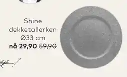 Skeidar Shine dekketallerken tilbud