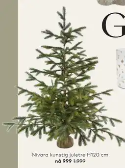 Skeidar Nivara kunstig juletre tilbud