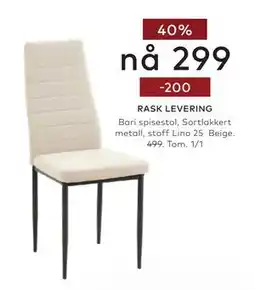 Skeidar Bari spisestol tilbud