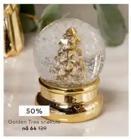 Skeidar Golden Tree snøkule tilbud