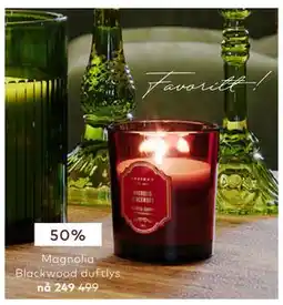 Skeidar Magnolia Blackwood duftlys tilbud