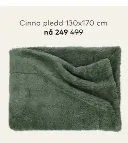 Skeidar Cinna pledd 130x170 cm tilbud