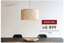 Skeidar Lucia taklampe Ø:40cm tilbud