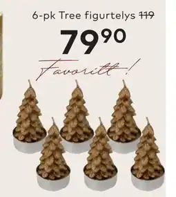 Skeidar 6-pk Tree figurtelys tilbud