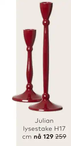 Skeidar Julian lysestake H17 cm tilbud