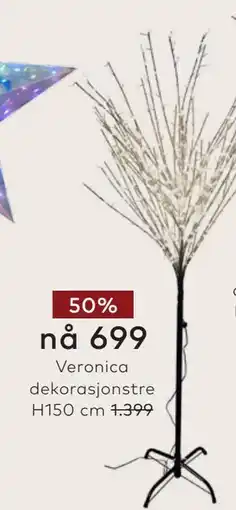 Skeidar Veronica dekorasjonstre H150 cm tilbud