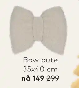 Skeidar Bow pute 35x40 cm tilbud