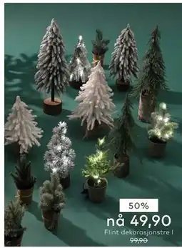 Skeidar Flint dekorasjonstre I tilbud