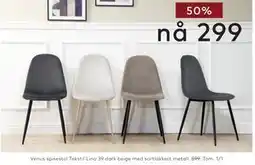 Skeidar Venus spisestol tilbud