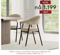 Skeidar Walter spisestol tilbud