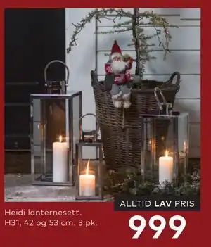Skeidar Heidi lanternesett tilbud