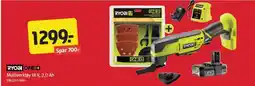 Jula RYOBI ONE+ Multiverktøy 18 V, 2,0 Ah tilbud