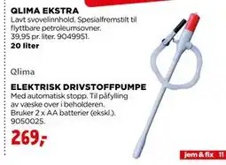 jem & fix ELEKTRISK DRIVSTOFFPUMPE tilbud