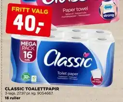 jem & fix CLASSIC TOALETTPAPIR tilbud