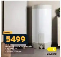 Megaflis Celeste Tech 200s varmtvannsbereder tilbud