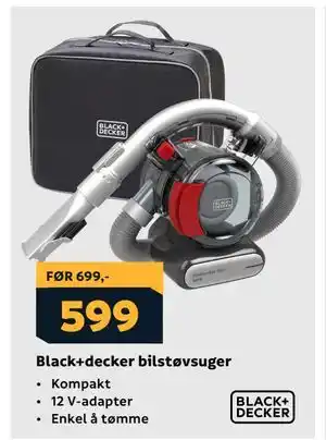 Megaflis Black+decker bilstøvsuger tilbud