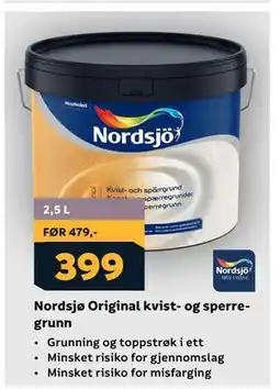 Megaflis Nordsjø Original kvist- og sperregrunn tilbud