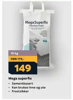 Megaflis Mega superfix tilbud