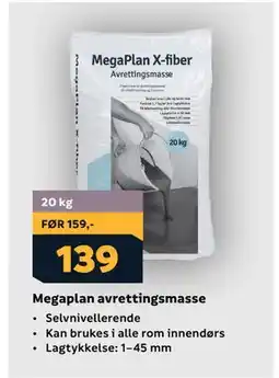 Megaflis Megaplan avrettingsmasse tilbud