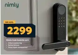 Megaflis Nimly Code kodelås sort tilbud