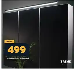 Megaflis Trend Lise LED 80 cm sort tilbud
