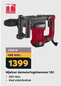 Megaflis Mjølner demoleringshammer 18J tilbud