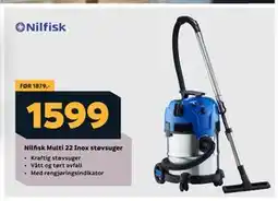 Megaflis Nilfisk Multi 22 Inox støvsuger tilbud