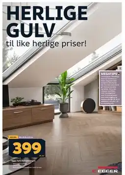 Megaflis Egger Turin Oak laminatgulv tilbud