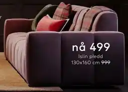 Skeidar Islin pledd 130x160 cm tilbud