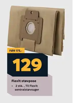 Megaflis Flexit støvpose tilbud
