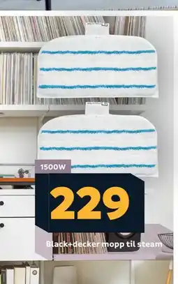 Megaflis Black+decker mopp til steam tilbud