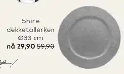 Skeidar Shine dekketallerken Ø33 cm tilbud