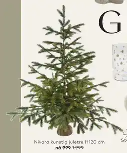 Skeidar Nivara kunstig juletre H120 cm tilbud