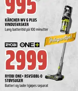 Coop Obs Ryobi one+ rsvs18bl-0 støvsuger tilbud