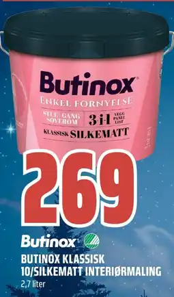 Coop Obs Butinox butinox klassisk 10/silkematt interiørmaling tilbud