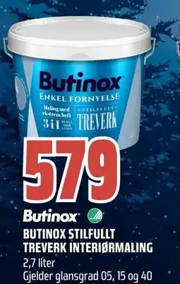 Coop Obs Butinox stilfullt treverk interiørmaling tilbud