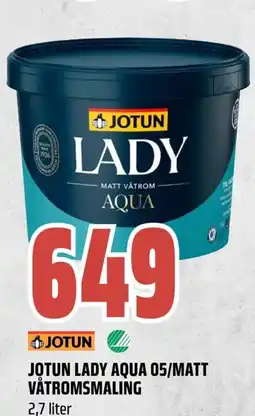 Coop Obs Jotun lady aqua 05/matt våtromsmaling tilbud