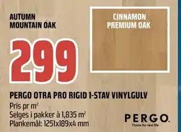 Coop Obs Autumn mountain oak pergo otra pro rigid 1-stav vinylgulv tilbud
