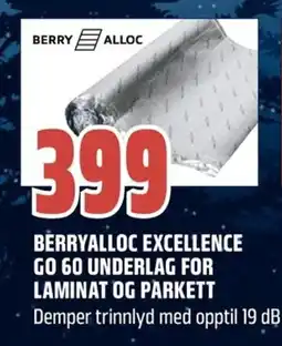 Coop Obs Berryalloc excellence go 60 underlag for laminat og parkett tilbud